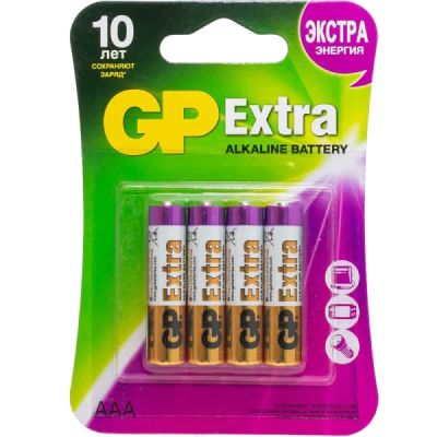 Лот: 22027411. Фото: 1. Батарейка GP Extra Alkaline 24A-LR03... Разное