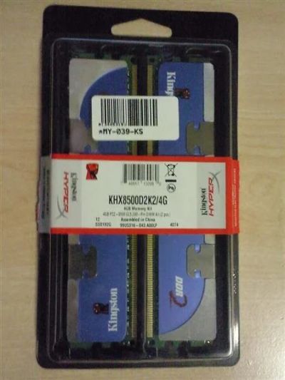 Лот: 488214. Фото: 1. Память DIMM DDR2 2048MBx2 PC8500... Оперативная память
