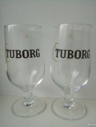 Лот: 17119830. Фото: 1. Бокалы 🥂 для пива Tuborg 0.5... Кружки, стаканы, бокалы