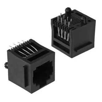 Лот: 19833811. Фото: 1. Разъем RJ45 8P8C, гнездо, на пплату... Разъёмы