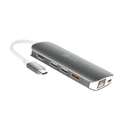 Лот: 21438700. Фото: 1. USB-хаб j5create USB-C с HDMI... USB хабы