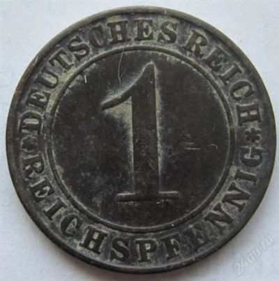 Лот: 1777351. Фото: 1. vz Германия 1 пфениг 1925 J. Германия и Австрия