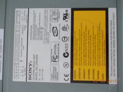 Лот: 1609438. Фото: 1. привод CD-R/RW DRIVE UNIT. Приводы CD, DVD, BR, FDD