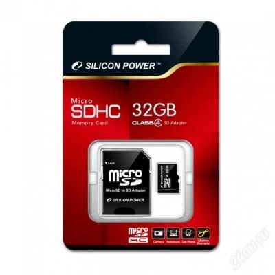 Лот: 1194911. Фото: 1. MicroSD / SDHC 32 GB Карта памяти... Карты памяти