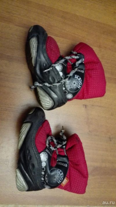 Лот: 13045176. Фото: 1. Сапожки зимние (чёрно-красные). Ботинки