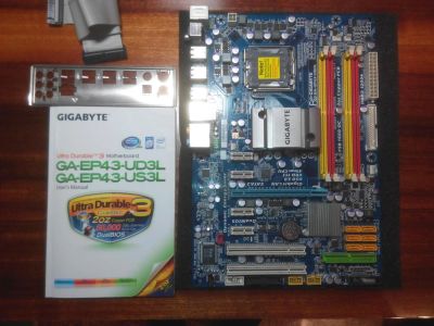 Лот: 6598862. Фото: 1. Матплата Gigabyte GA-EP43-UD3L... Материнские платы