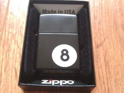Лот: 1184137. Фото: 1. Zippo с рубля! Восьмой шар Оригинал... Сувенирные мелочи