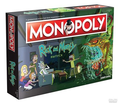 Лот: 13444576. Фото: 1. Настольная игра Монополия. Рик... Настольные игры, карты