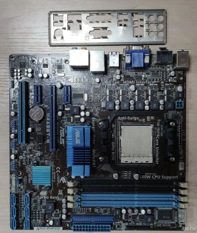 Лот: 18520192. Фото: 1. Материнская плата ASUS M4A88T-M... Материнские платы