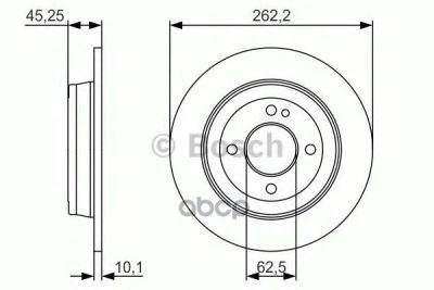 Лот: 14082085. Фото: 1. Диск тормозной Bosch арт. 0986479A44. Другое (автозапчасти)