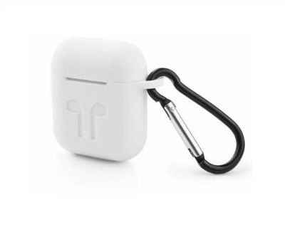 Лот: 12711170. Фото: 1. Чехол AirPods силикон с карабином... Чехлы, бамперы