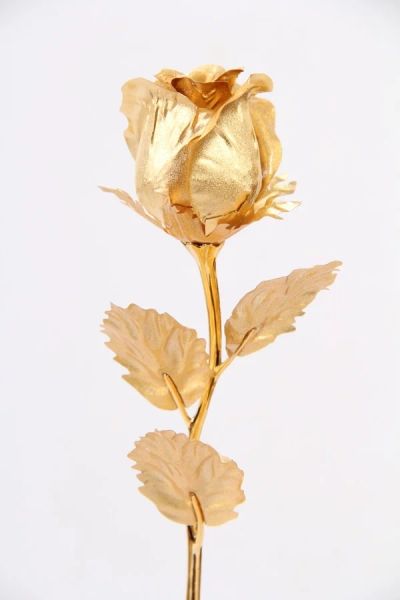 Лот: 8678178. Фото: 1. Золотая роза. Отличный подарок... Искусственные и сувенирные цветы