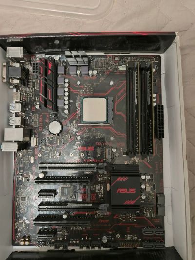 Лот: 24679328. Фото: 1. Ryzen 7 5700X + Asus Prime X370-A... Комплекты запчастей
