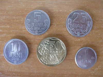 Лот: 2518339. Фото: 1. Молдавия. Набор из 5 монет 1993-2008... Страны СНГ и Балтии