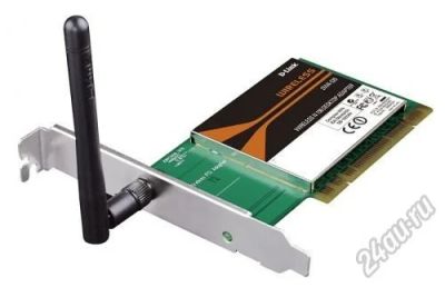 Лот: 5548328. Фото: 1. Сетевая карта WI-FI PCI D-Link... Сетевые карты