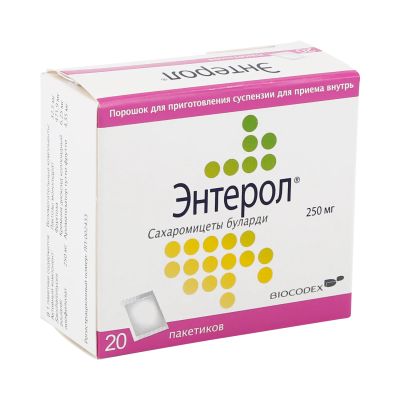 Лот: 23712533. Фото: 1. Энтерол пор. 250мг саше №20. Лекарства