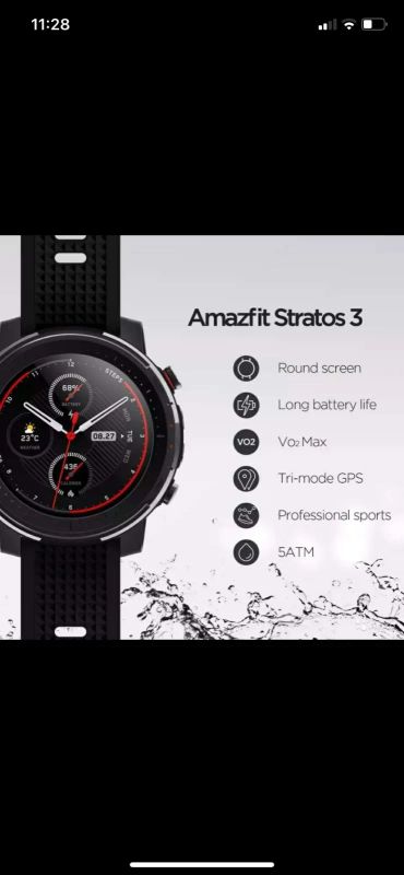 Лот: 19436204. Фото: 1. Смарт часы xiaomi amazfit stratos... Смарт-часы, фитнес-браслеты, аксессуары
