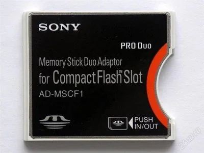 Лот: 595670. Фото: 1. Адаптер MS DUO --- Compact Flash... Другое (аксессуары, расходные материалы)