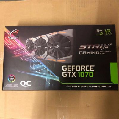 Лот: 11001737. Фото: 1. Видеокарты 1070 Asus Rog Strix. Видеокарты