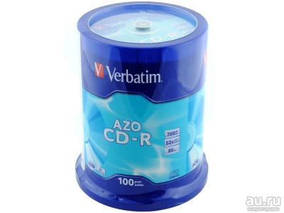 Лот: 13056204. Фото: 1. CD Диски Verbatim 100 шт. CD, DVD, BluRay