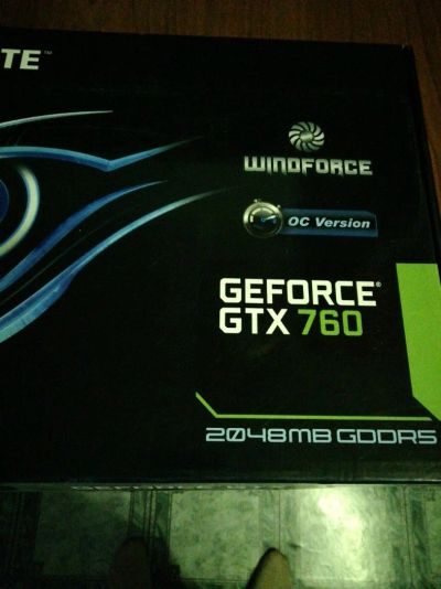 Лот: 14759729. Фото: 1. Видеокарта GeForce GTX760 gigabite... Видеокарты