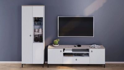 Лот: 25569853. Фото: 1. Гостиная Zima, цвет Гикори кингстон... Гостиные, стенки, горки