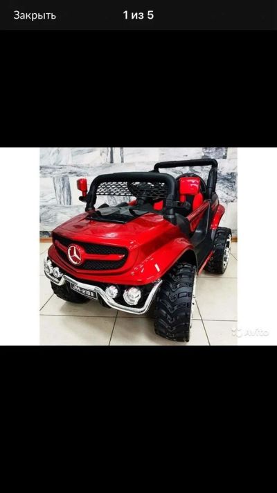 Лот: 13960335. Фото: 1. Электромобиль Mercedes-Benz Unimog... Детские электромобили