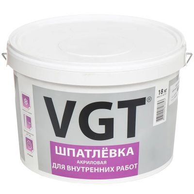 Лот: 24081234. Фото: 1. Шпатлевка VGT, акриловая, для... Смеси, шпатлевки, цемент