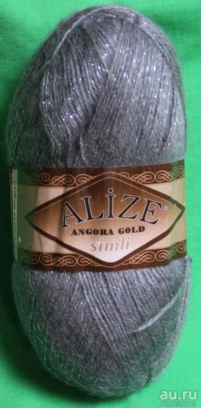 Лот: 8839538. Фото: 1. Пряжа Alize Angora Gold Simli... Ткани, нитки, пряжа