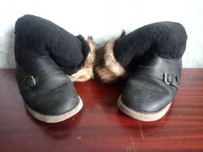 Лот: 25880688. Фото: 1. Унты полярные летные (сделано... Угги, унты, валенки