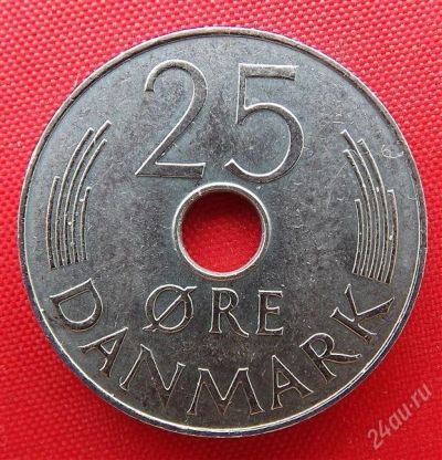 Лот: 2577150. Фото: 1. (№2183-3/LF) 25 эре 1981 (Дания... Европа