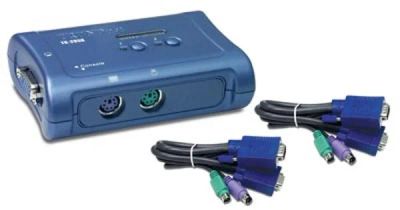 Лот: 4033716. Фото: 1. KVM Switch TRENDnet TK-205. Шлейфы, кабели, переходники