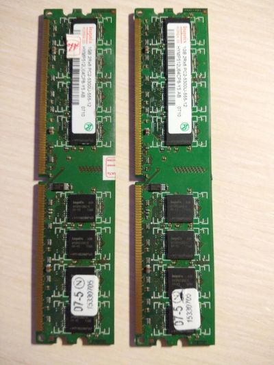Лот: 9670958. Фото: 1. Память DDR2 Hynix 1GB 2Rx8 PC2-5300U-555-12. Оперативная память