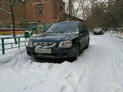 Лот: 8559737. Фото: 1. Hyundai accent, 2008 год. Синяя... Автомобили