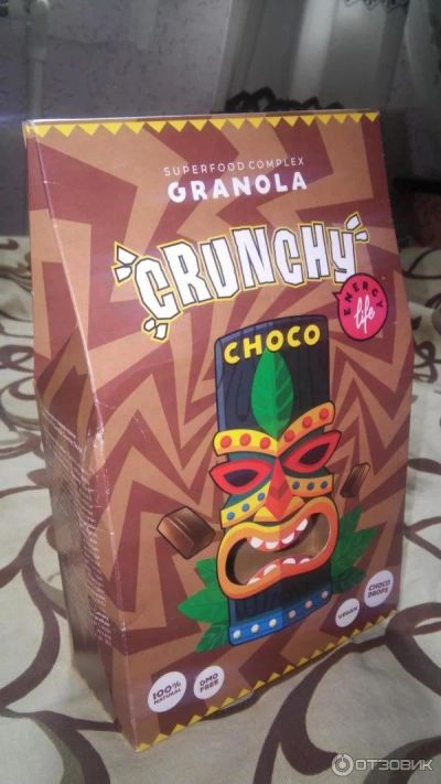 Лот: 14765685. Фото: 1. Granola Crunchy Choco. Диетическое питание