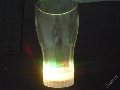 Лот: 2235656. Фото: 1. Светодиодный LED мигающий стакан. Кружки, стаканы, бокалы