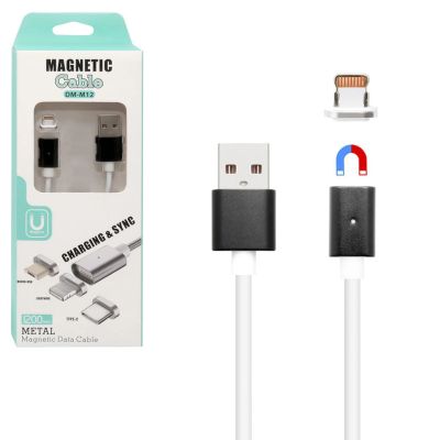 Лот: 16327756. Фото: 1. Кабель для iPhone DM-M12 Магнитный... Дата-кабели, переходники