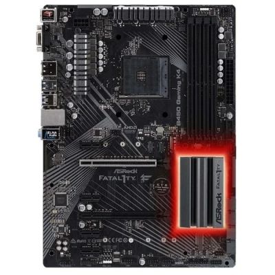 Лот: 16871267. Фото: 1. ASRock Fatal1ty B450 Gaming K4. Материнские платы