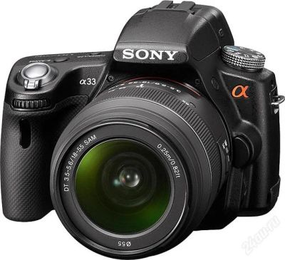 Лот: 2261271. Фото: 1. Sony Alpha SLT-A33 + светофильтр... Цифровые зеркальные