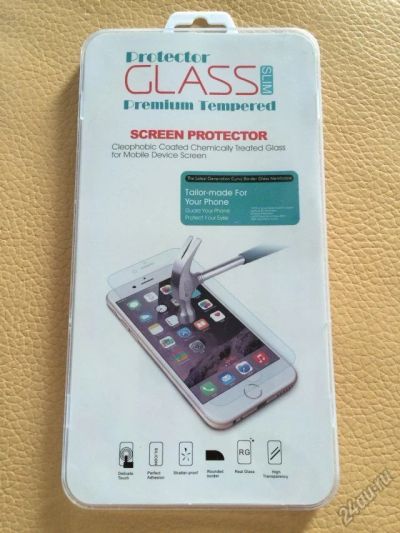 Лот: 5597456. Фото: 1. Защитное стекло iPhone 6 Plus... Защитные стёкла, защитные плёнки
