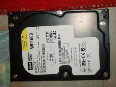Лот: 93984. Фото: 1. Western Digital WD1600 160гб IDE. Жёсткие диски (HDD)