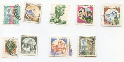 Лот: 11948381. Фото: 1. Итальянские марки с рубля. Марки