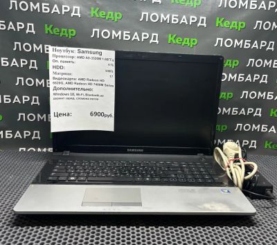 Лот: 24338293. Фото: 1. Ноутбук Samsung 17 AMD A8-3520M... Ноутбуки