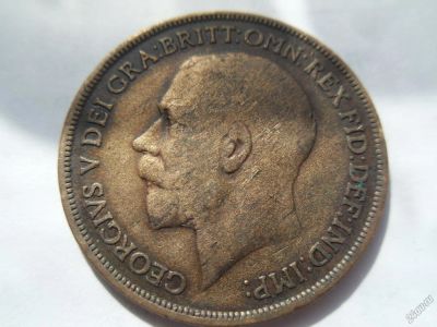 Лот: 5673850. Фото: 1. Великобритания 1 пенни 1914 (3... Великобритания и острова