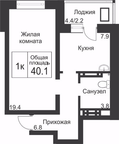 Лот: 13139725. Фото: 1. однокомнатная квартира на Шумяцкого... Квартиры, студии