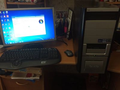 Лот: 15312999. Фото: 1. Системный блок Athlon 64 x2, монитор... Компьютеры в сборе