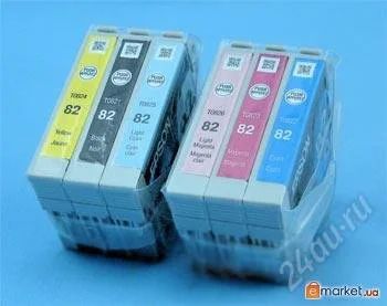 Лот: 102932. Фото: 1. набор картриджей epson r270/r290... Картриджи, расходные материалы