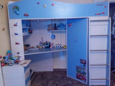 Лот: 3768508. Фото: 1. Продам кровать-чердак. Детские кровати и кроватки