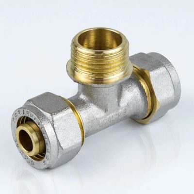 Лот: 15820228. Фото: 1. Тройник н.р. . 26 * 1"* 26 STC-FARO... Фитинги, подводка