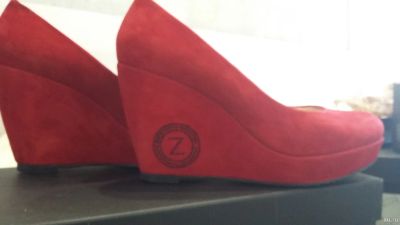 Лот: 15770418. Фото: 1. Туфли женские красные. Туфли